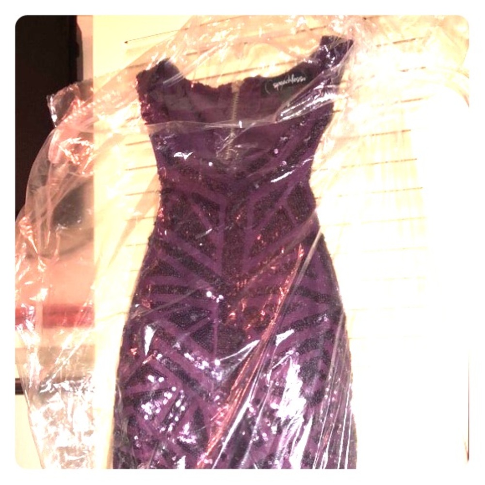 Deep purple dress